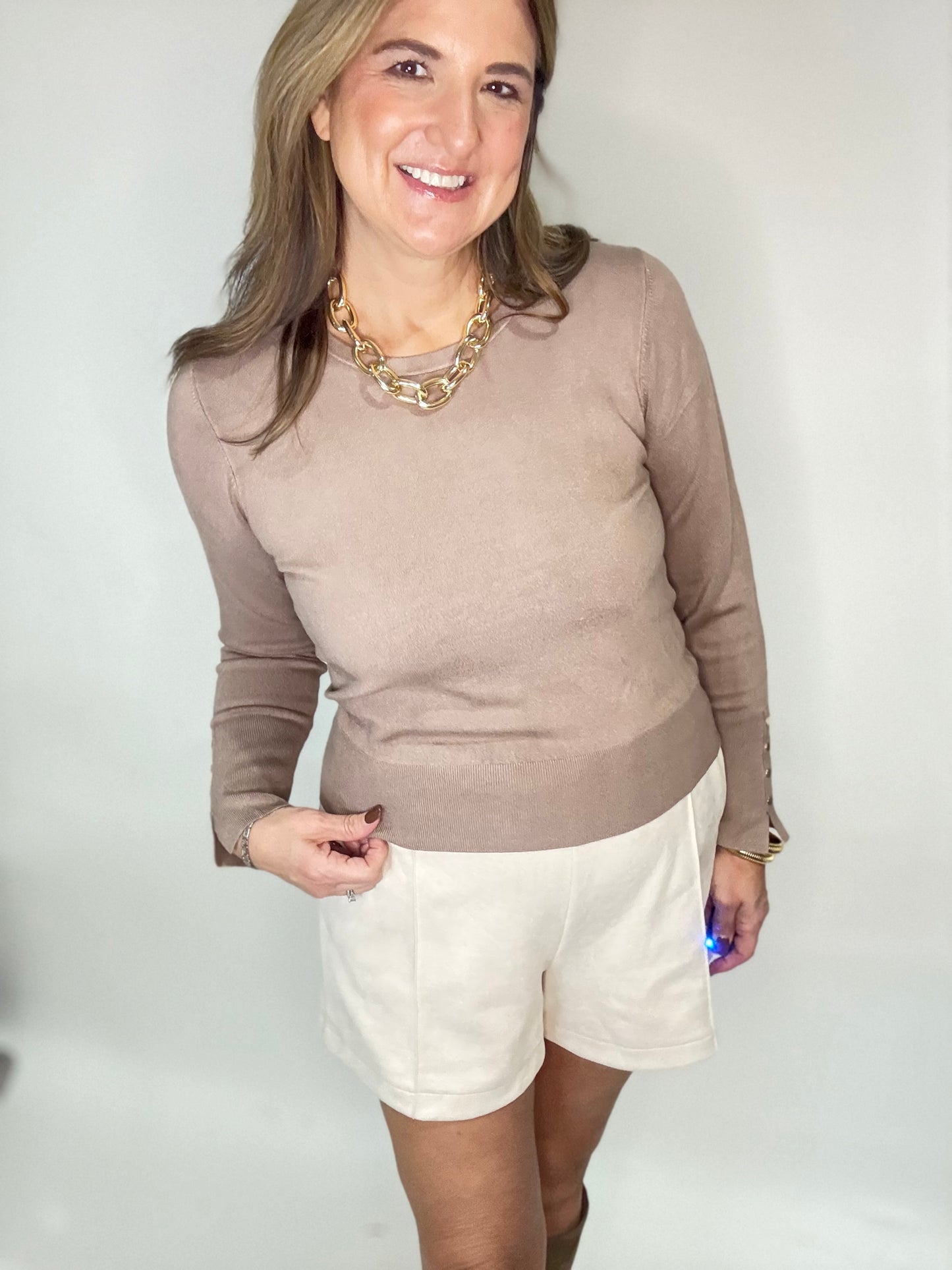 The Mocha light weight sweater