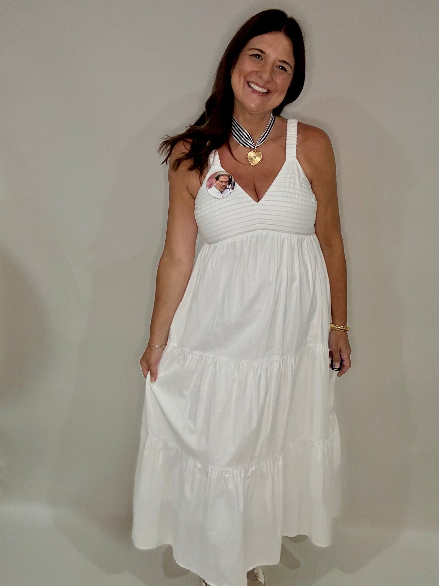 Lilly White Maxi Dress - Triple Charm Boutique