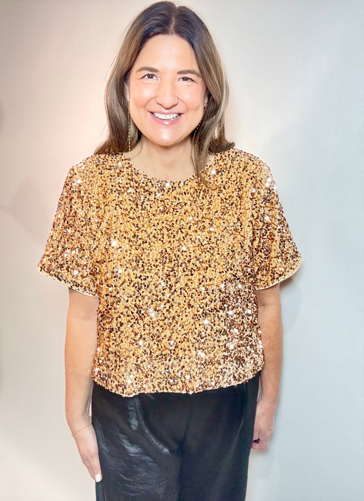 The Gold Sparkle Top