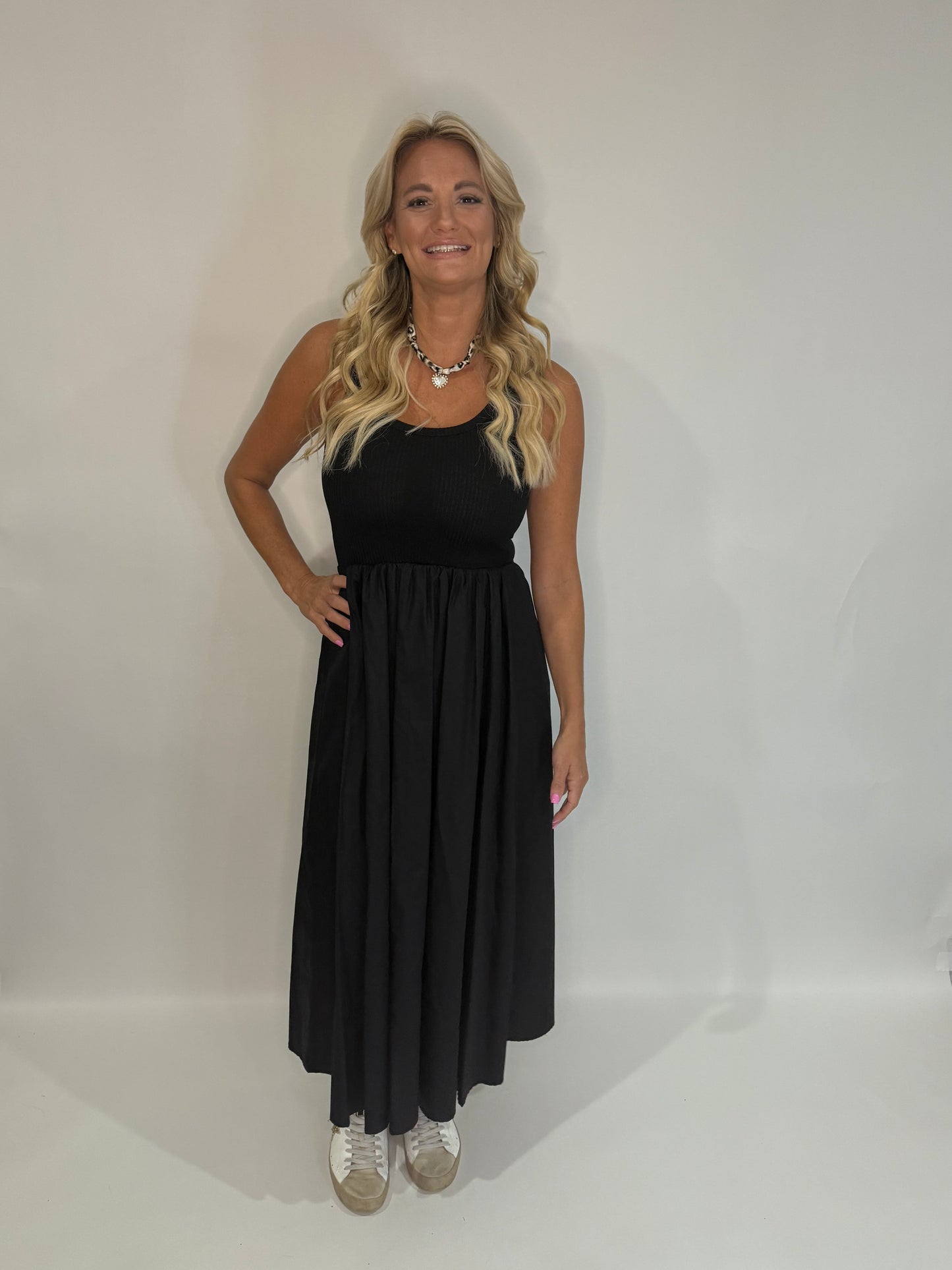 The Black Tank Midi Dress