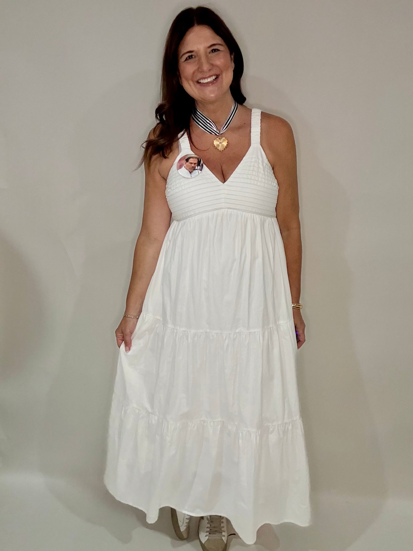 Lilly White Maxi Dress - Triple Charm Boutique