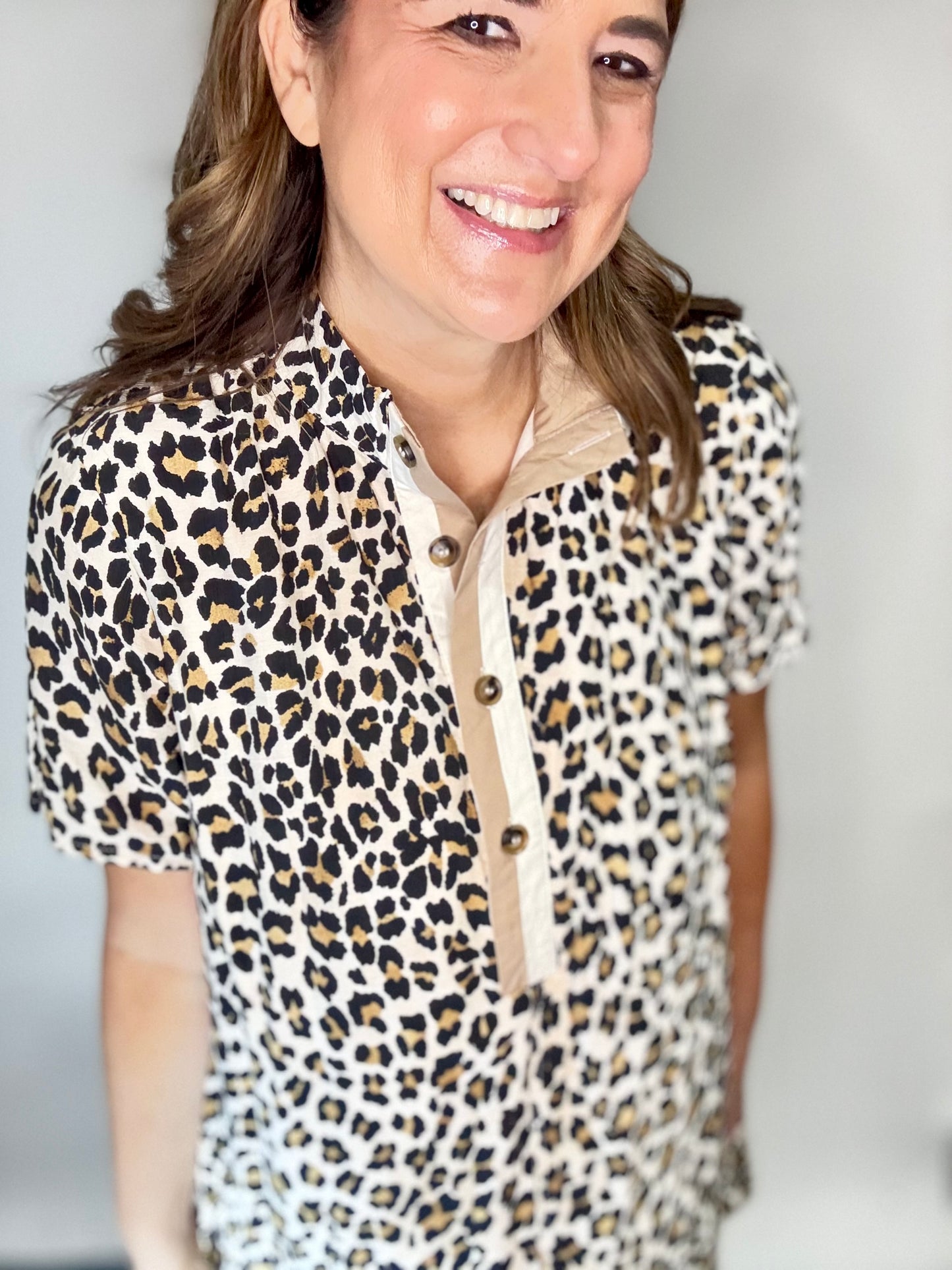 The Landry Leopard Mini Dress