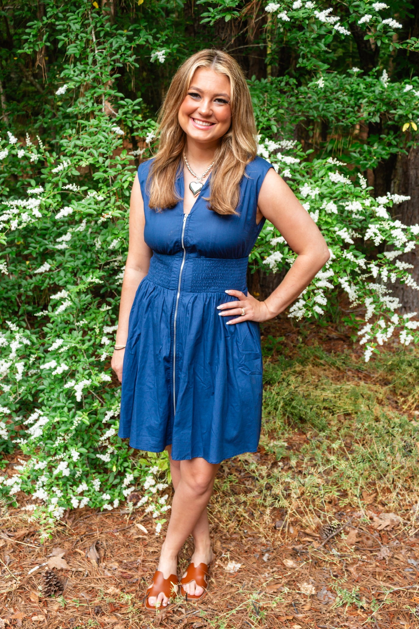 The Party Mini Dress in Navy - Triple Charm Boutique