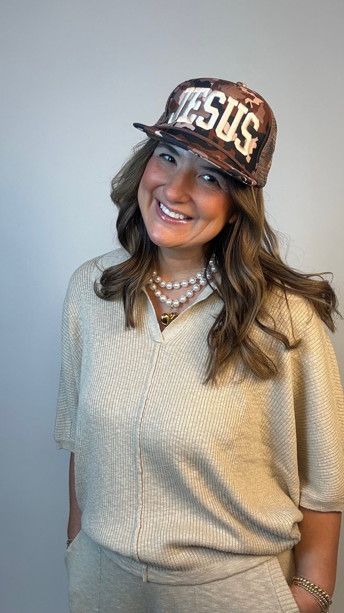 Jesus Camo Trucker Hat