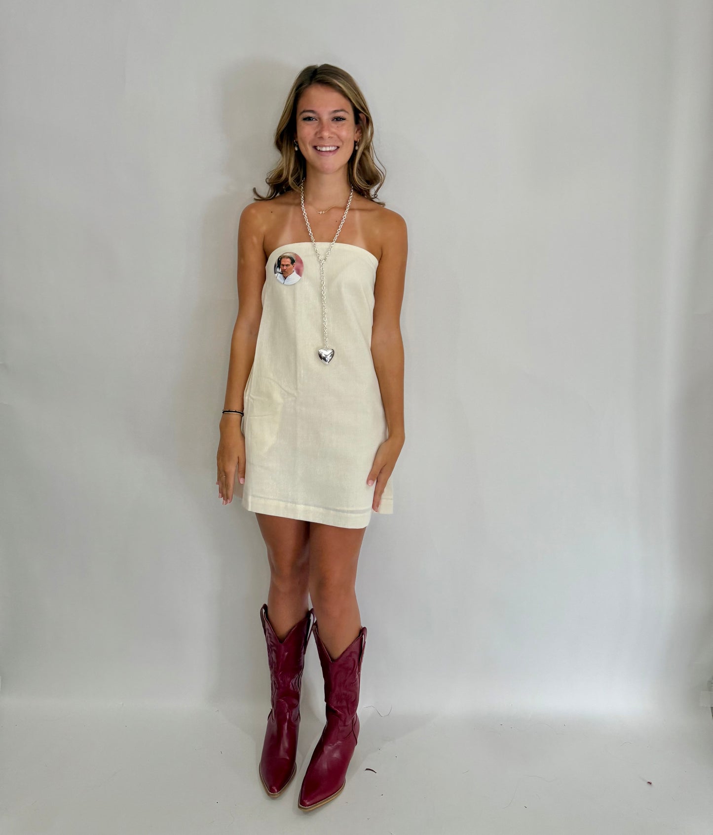 Your Favorite Cream Linen Dress - Triple Charm Boutique