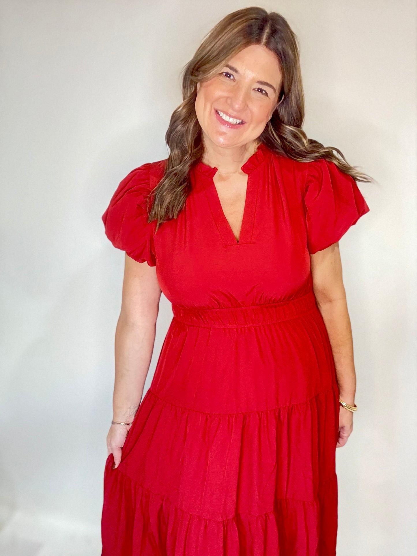 The Holiday Red Maxi Dress