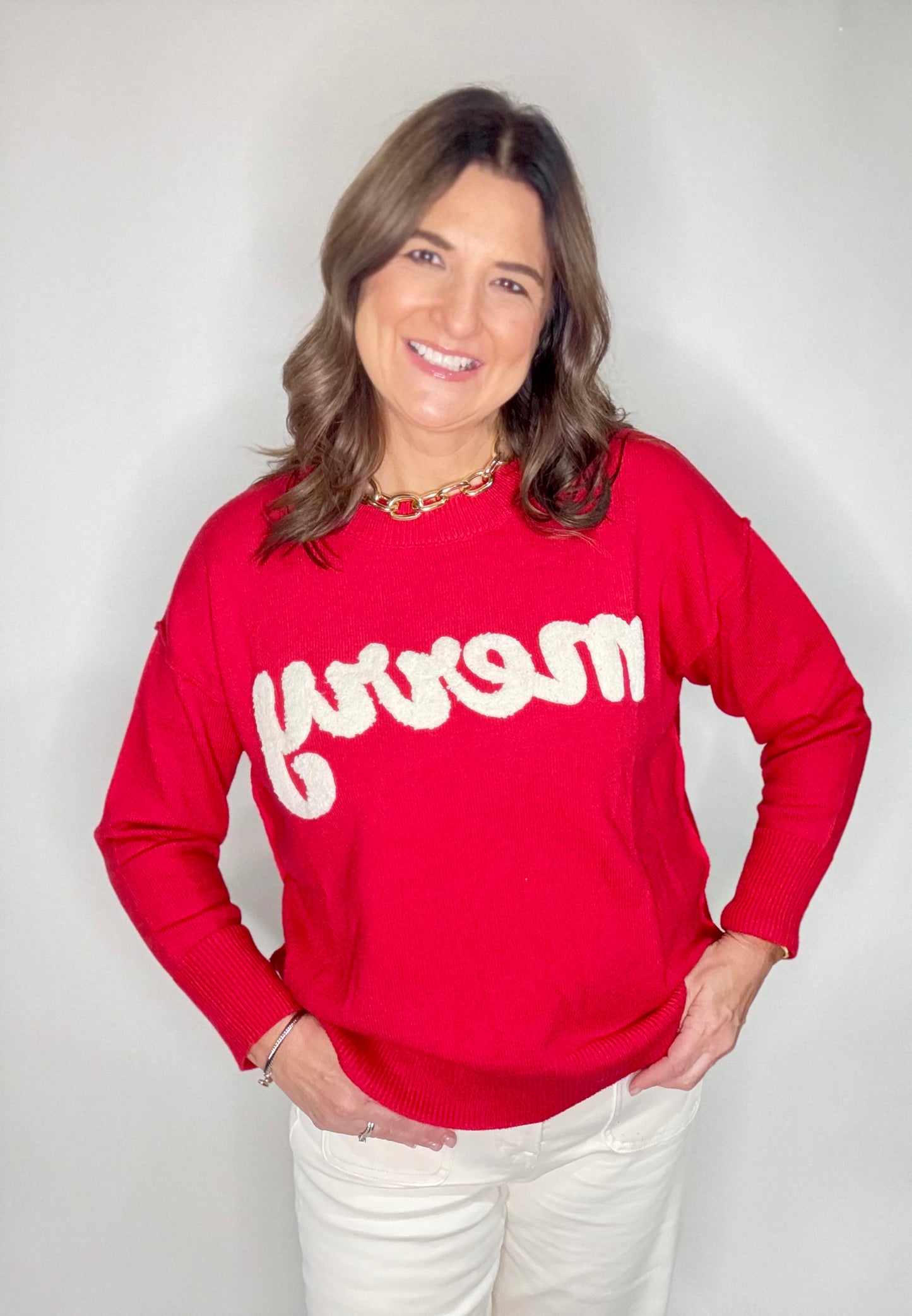 The Merry Red Holiday Sweater