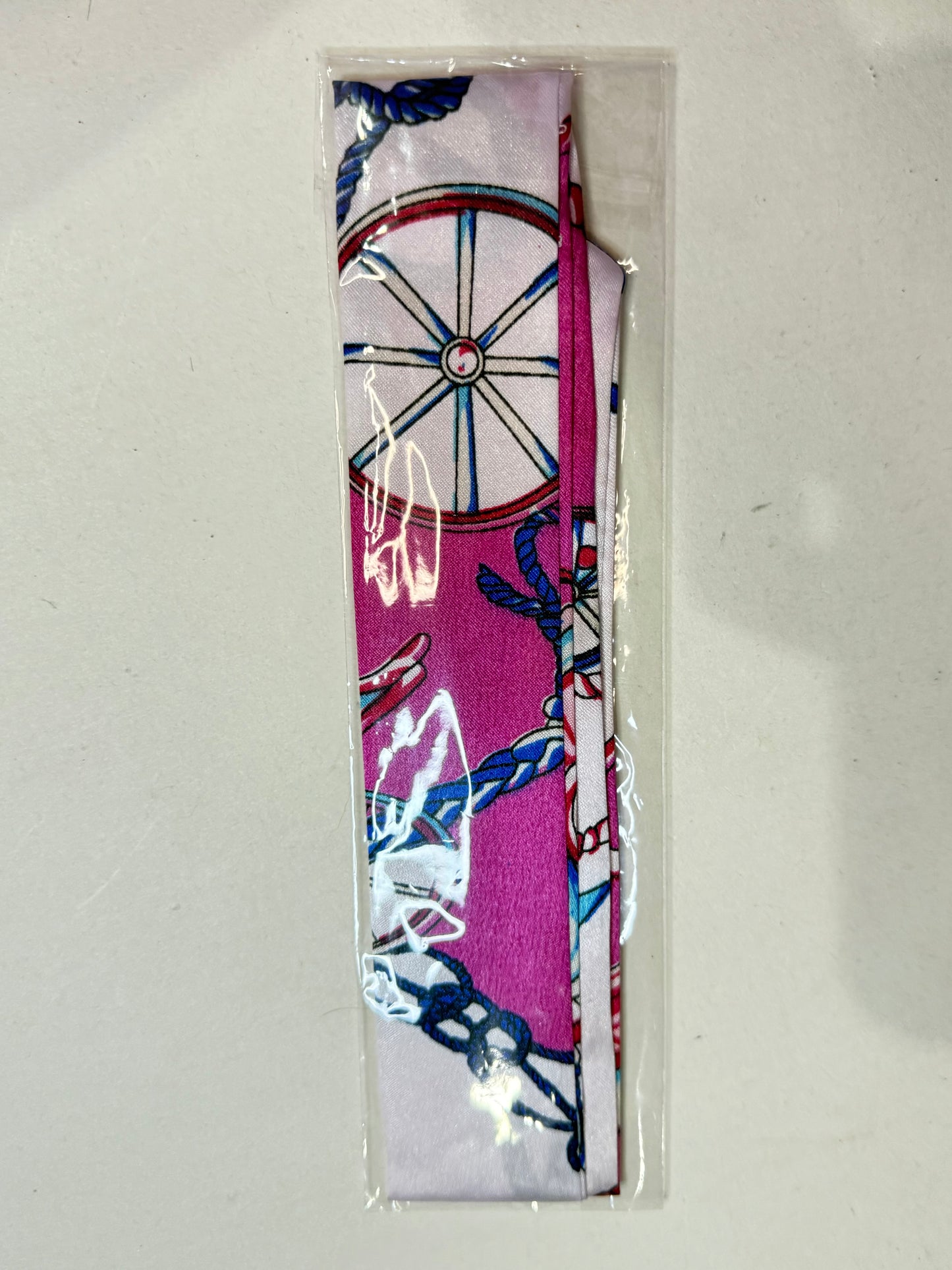 The Pink,White, & Blue Tie Scarf