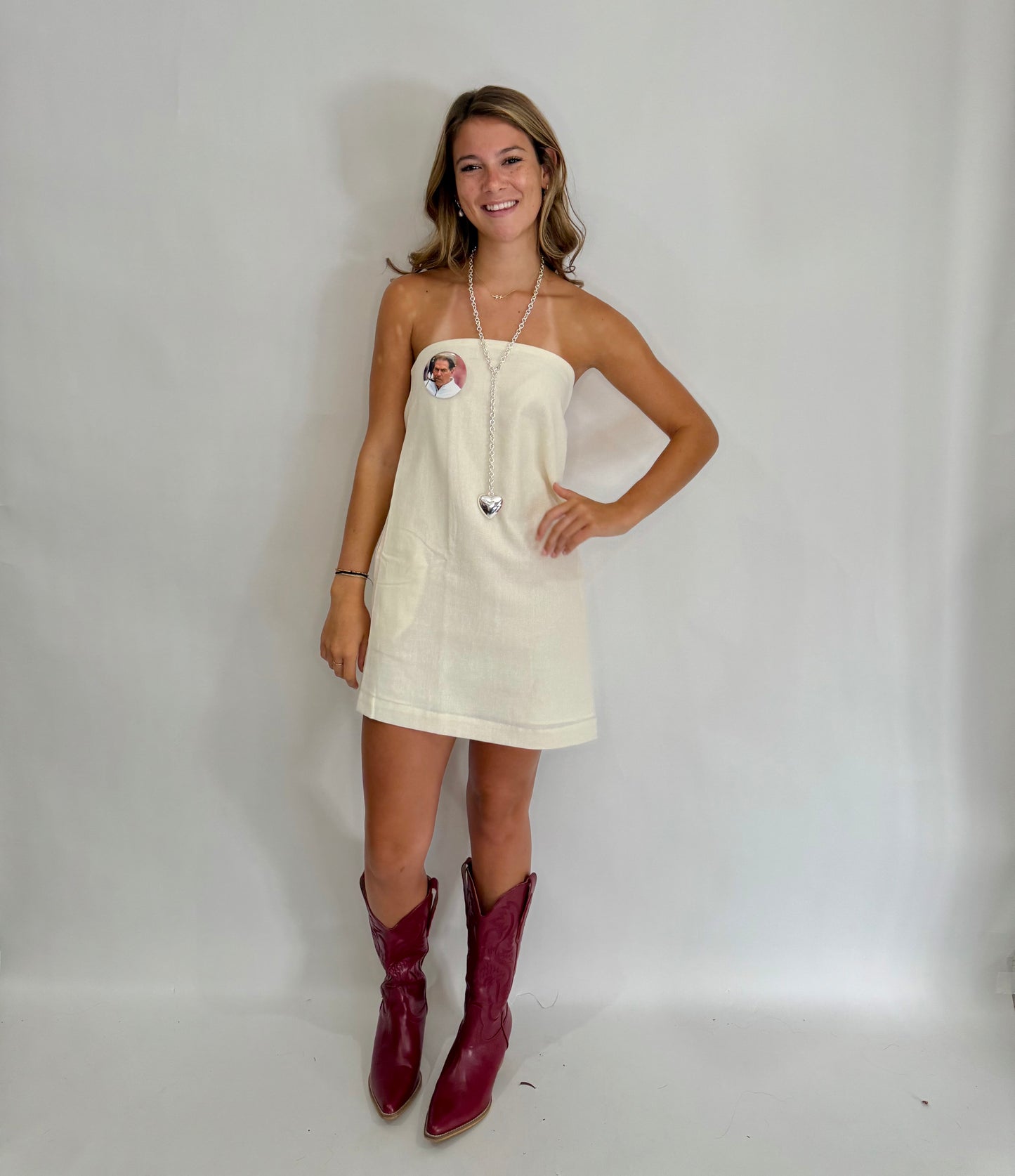 Your Favorite Cream Linen Dress - Triple Charm Boutique