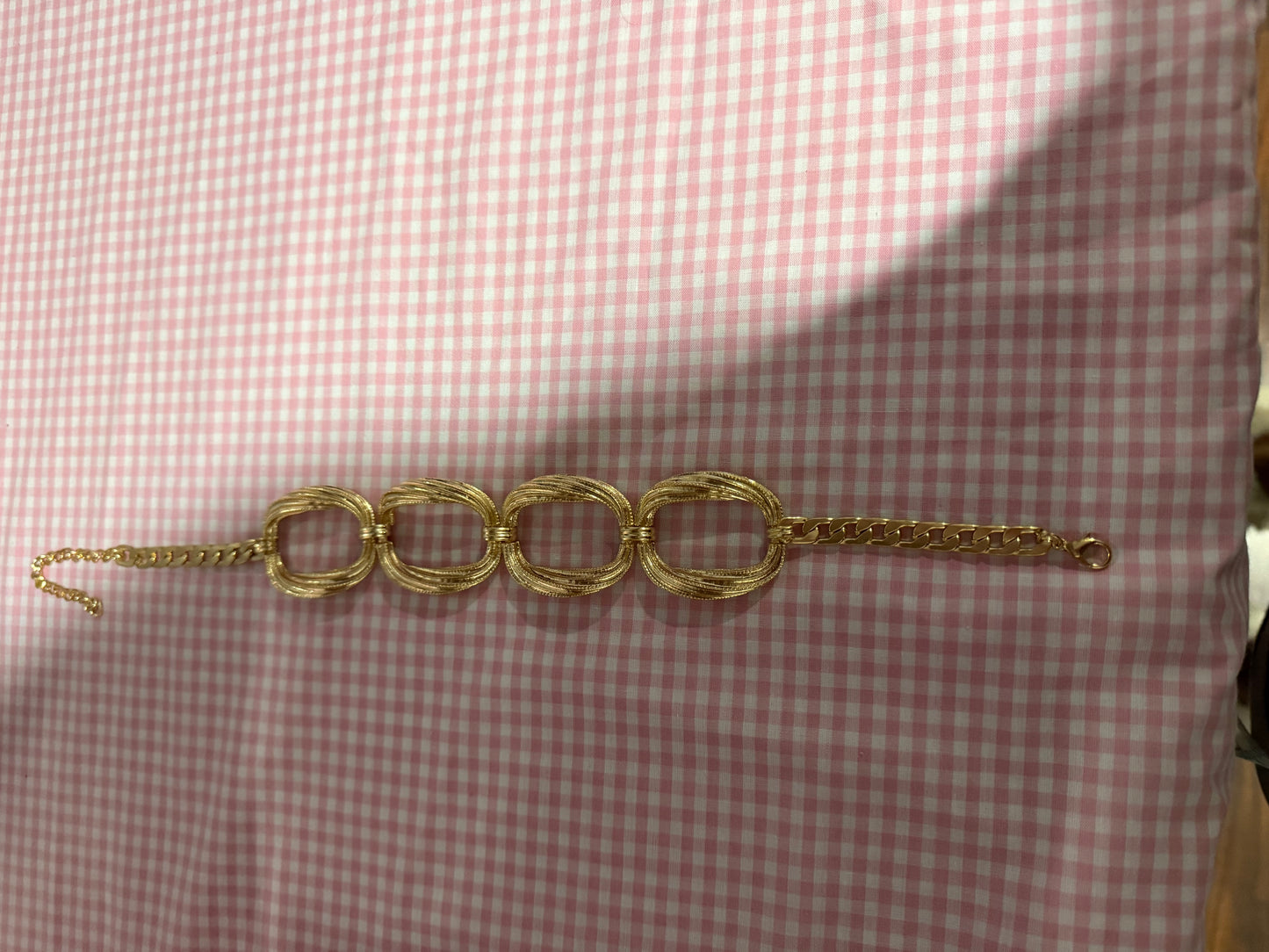 Gold Link Statement Necklace