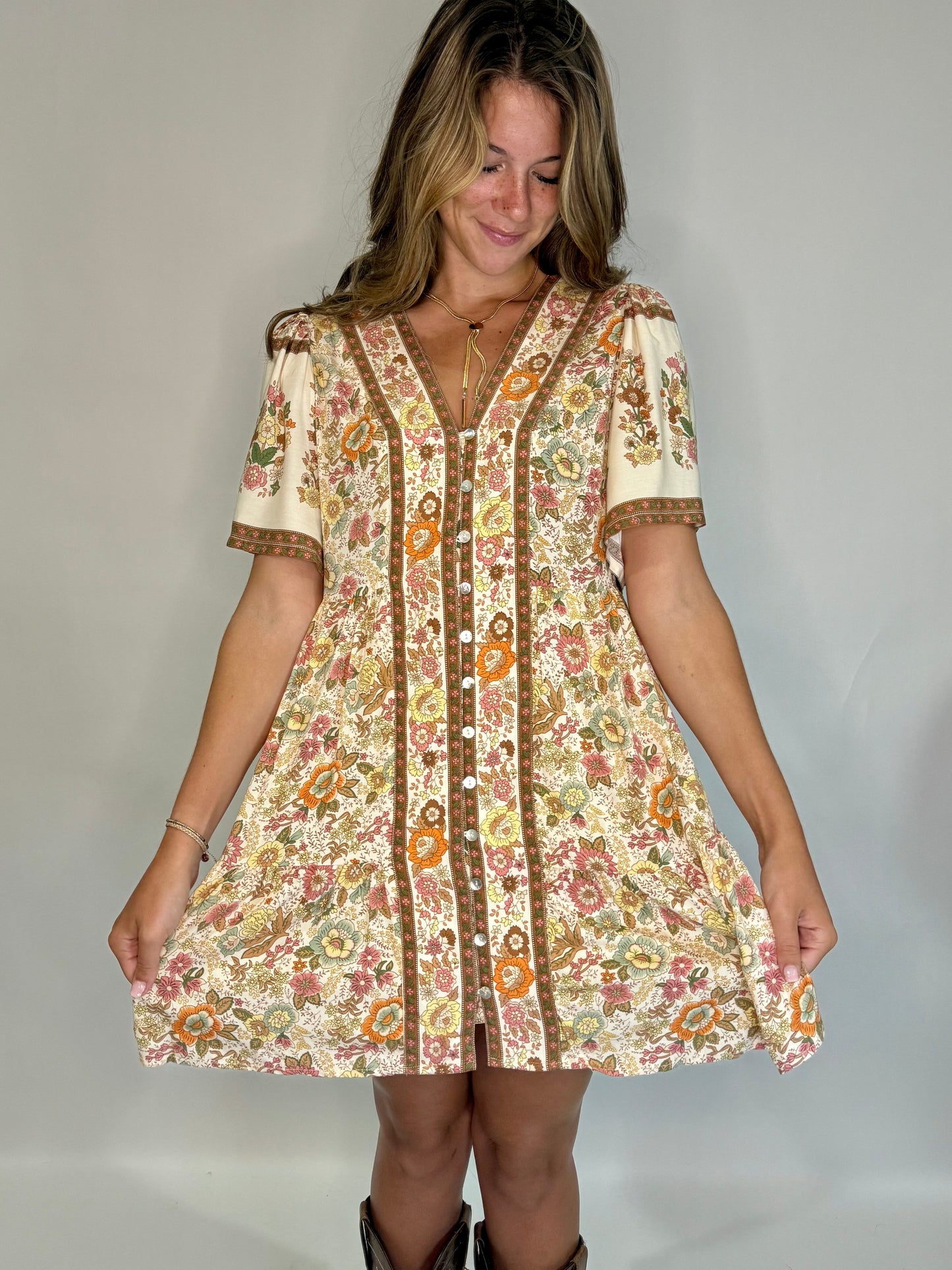 The Western Midi Dress - Triple Charm Boutique