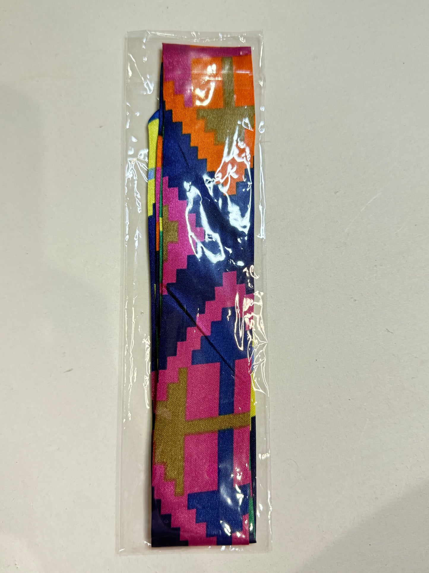 The Blue Aztec Tie Scarf