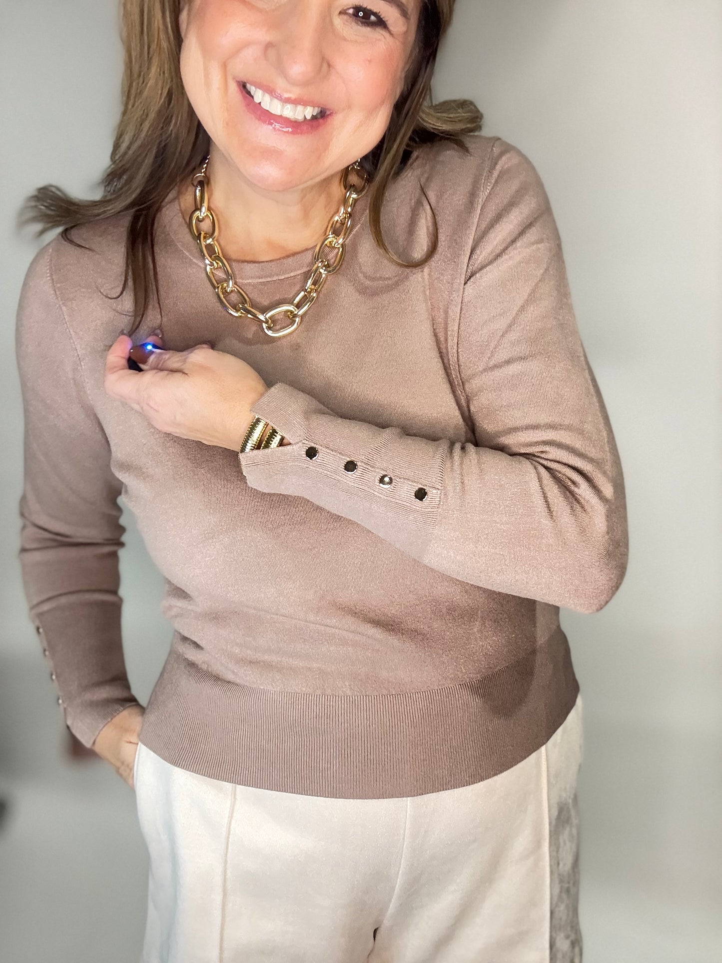 The Mocha light weight sweater