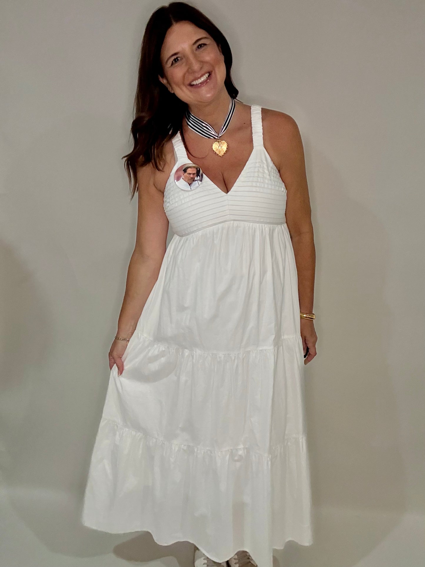 Lilly White Maxi Dress - Triple Charm Boutique