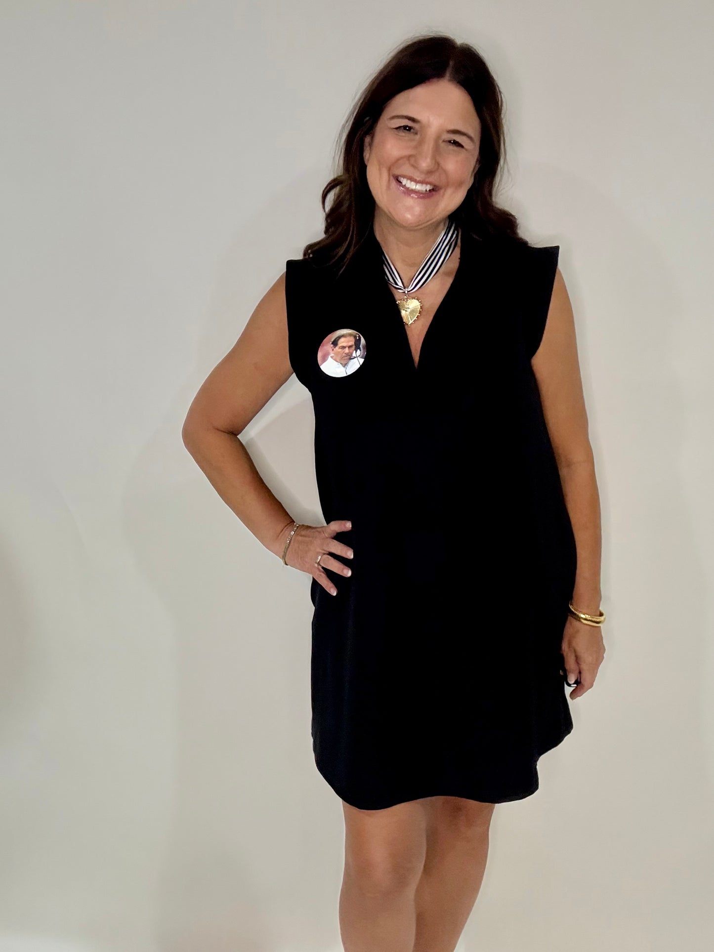 The Country Club Collar Dress in Black - Triple Charm Boutique