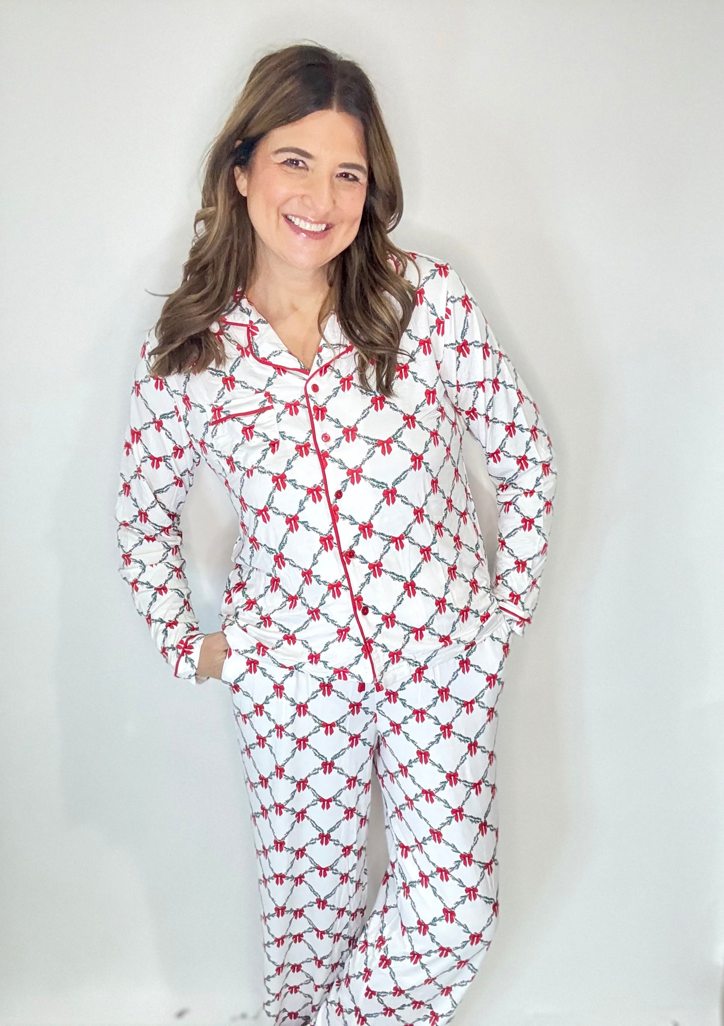 The Mary Square Christmas Wreath Pajama's