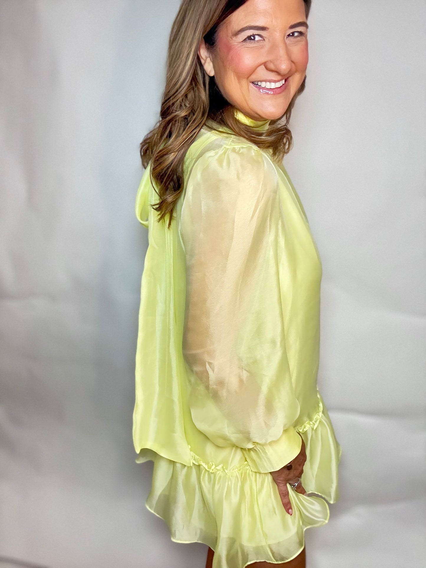 The Yellow Ribbon Bow Dress - Triple Charm Boutique