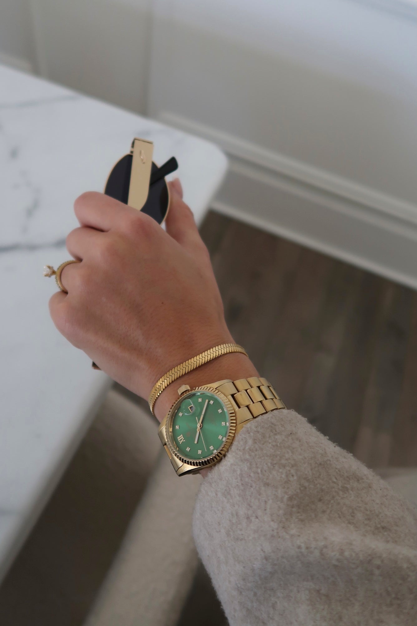 THICK HERRINGBONE BRACELET - Triple Charm Boutique