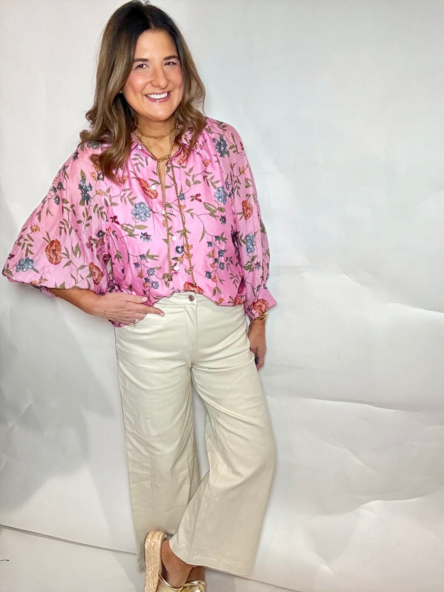 The Cream Ankle Denim Flare Pants