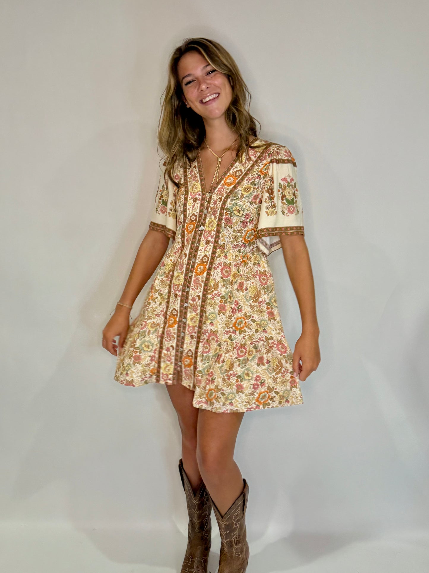 The Western Midi Dress - Triple Charm Boutique
