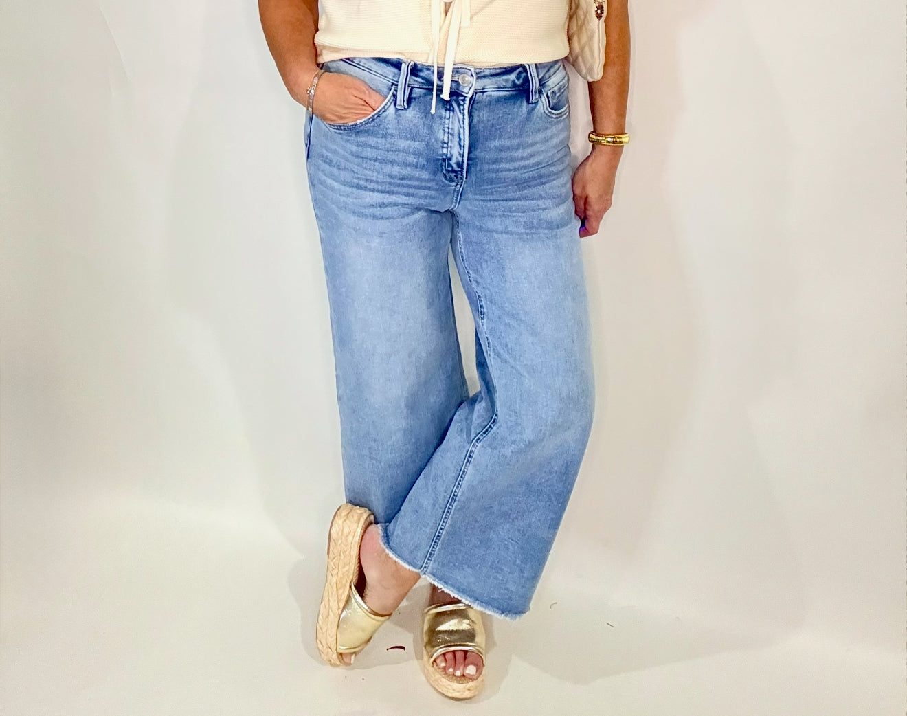 Vervet Tummy Control High Waisted Denim Jeans - Triple Charm Boutique