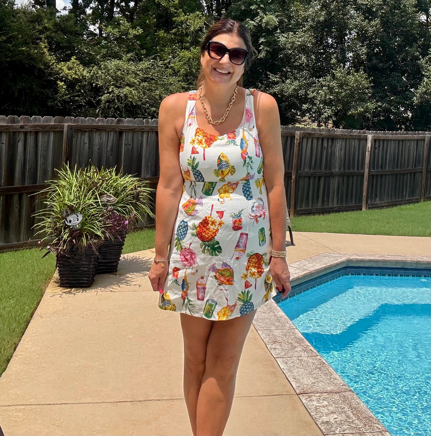 The Screaming Summer Mini Dress - Triple Charm Boutique