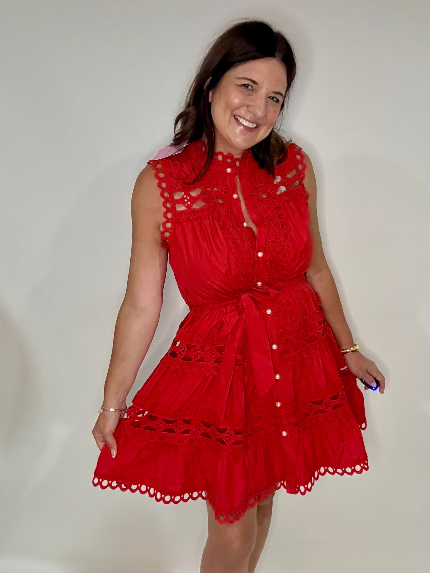 The Robin Red Lace Dress - Triple Charm Boutique