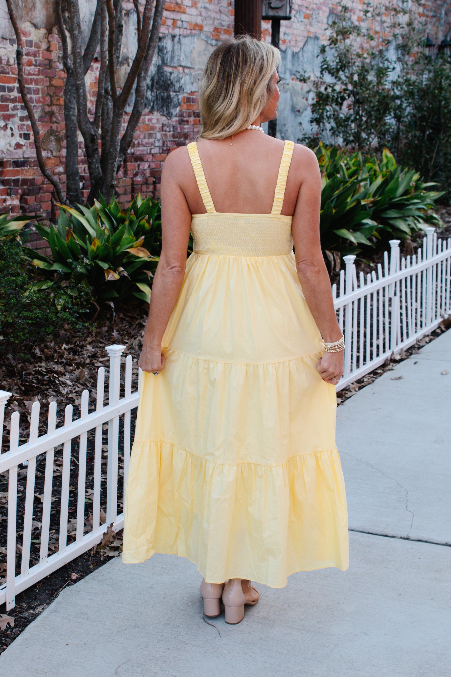 Yellow Coastal Maxi Dress - Triple Charm Boutique