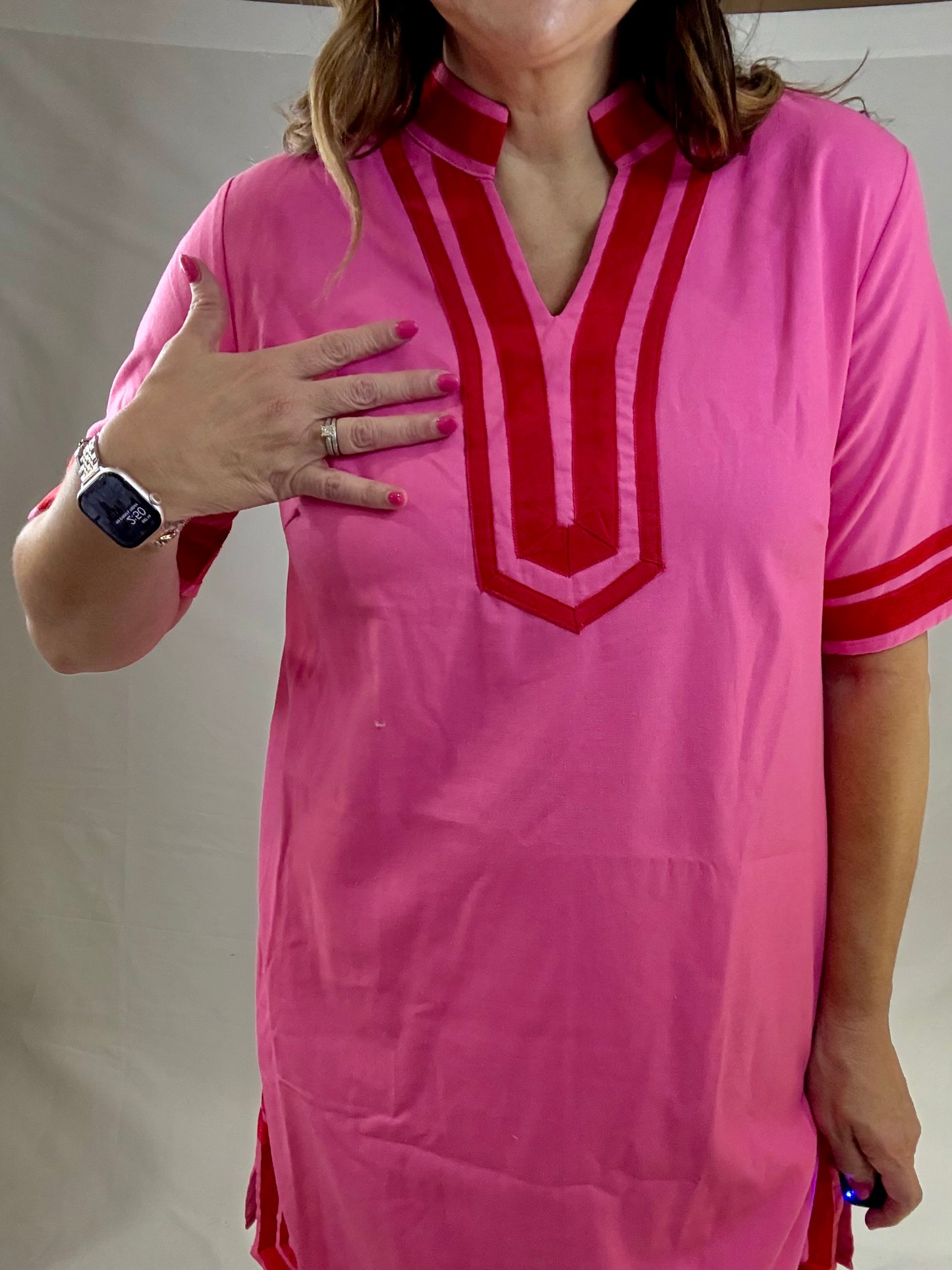 The Pretty in Pink Linen Dress - Triple Charm Boutique
