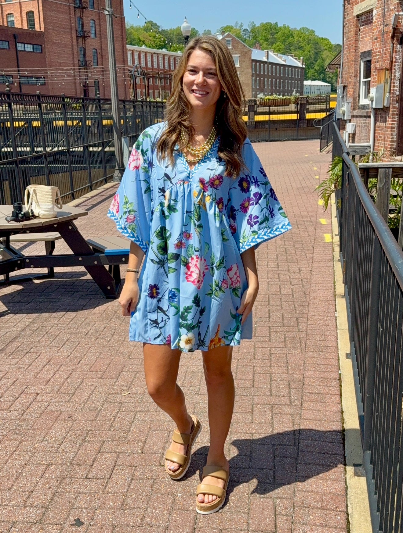 The Flower Garden Mini Dress - Triple Charm Boutique