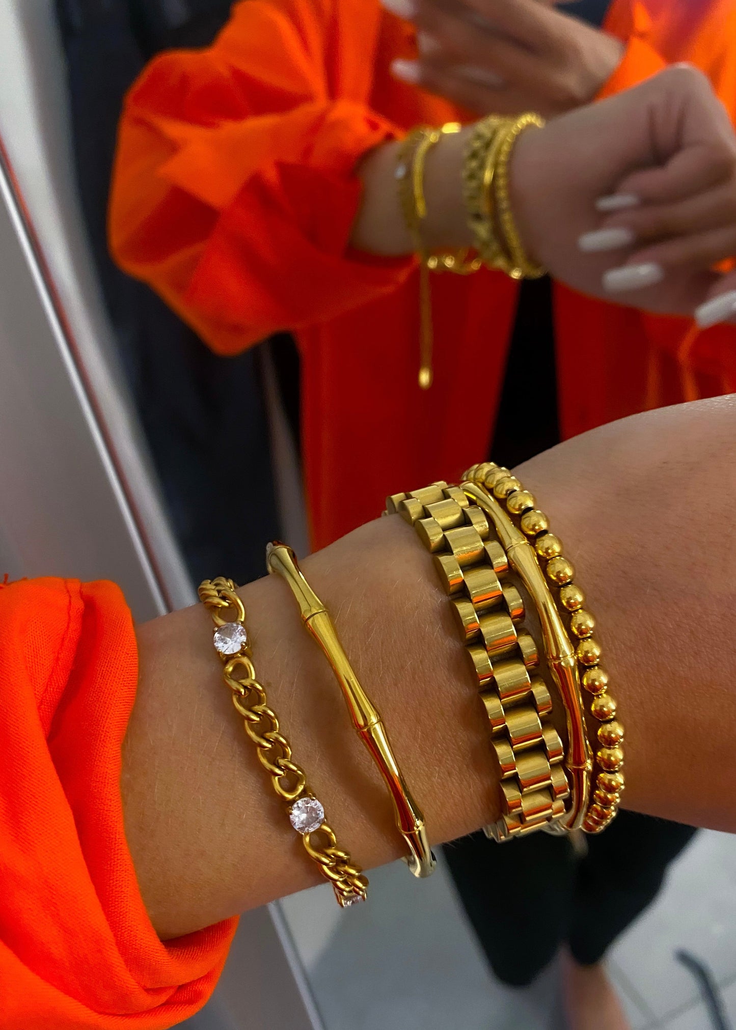 THIN GOLD WATCH BAND - Triple Charm Boutique