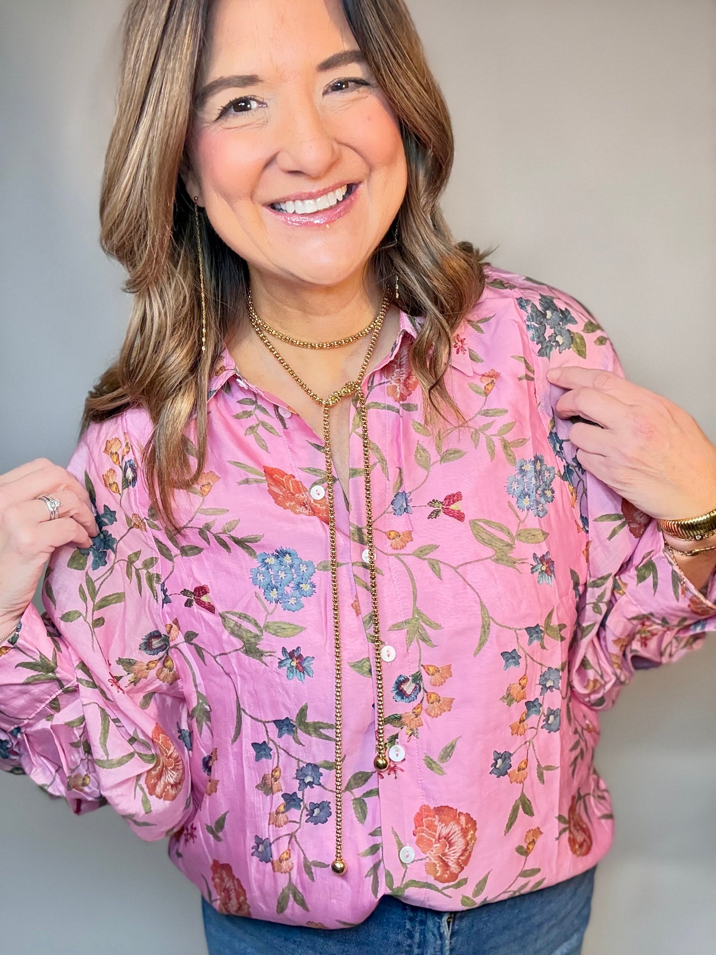 The Pink Garden Floral Top