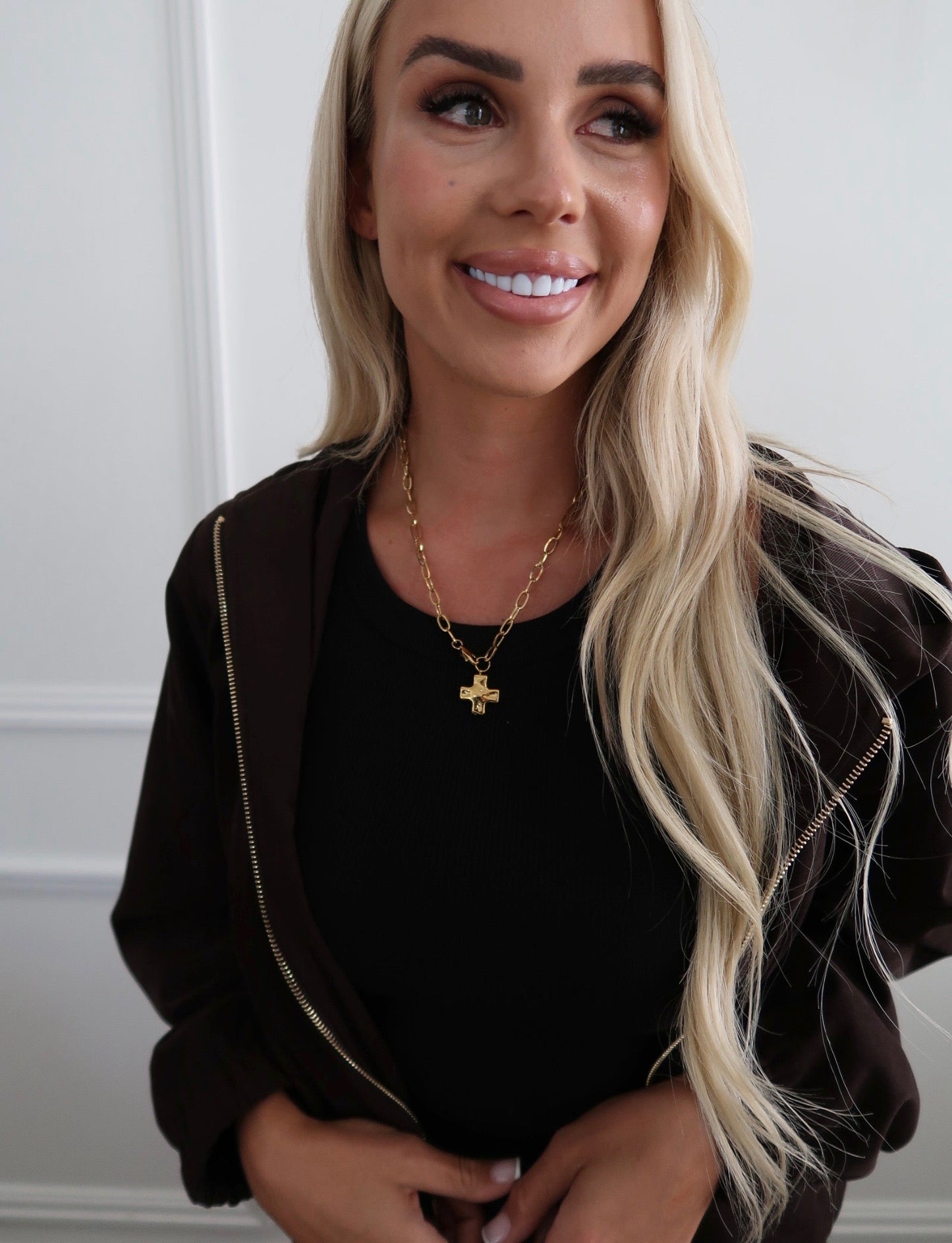 PAPERCLIP CROSS NECKLACE ￼ - Triple Charm Boutique