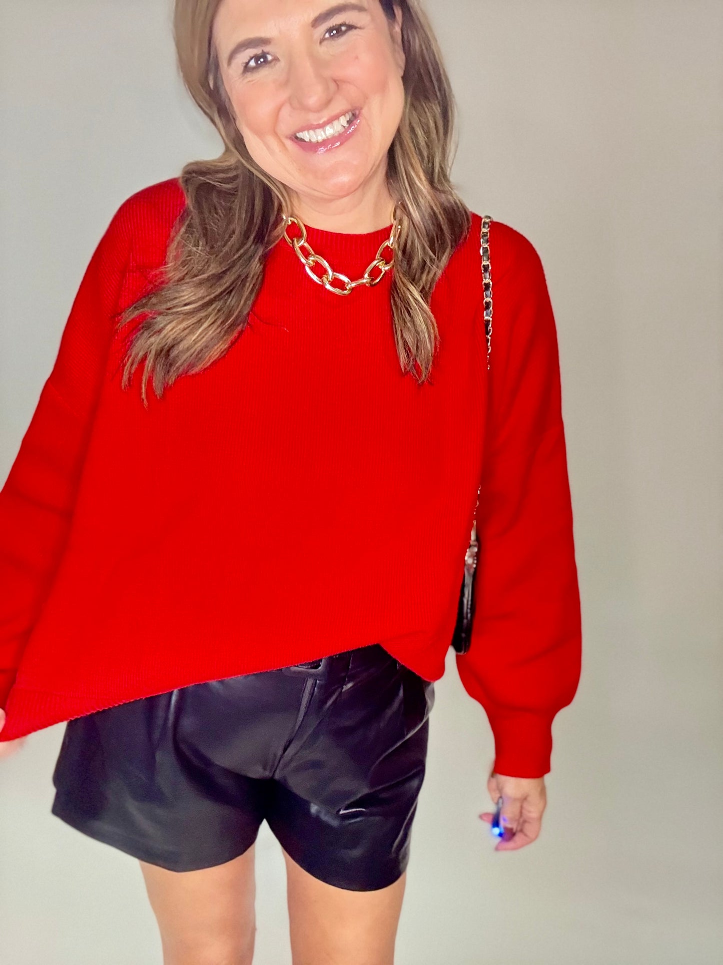 The Ruby Red Sweater