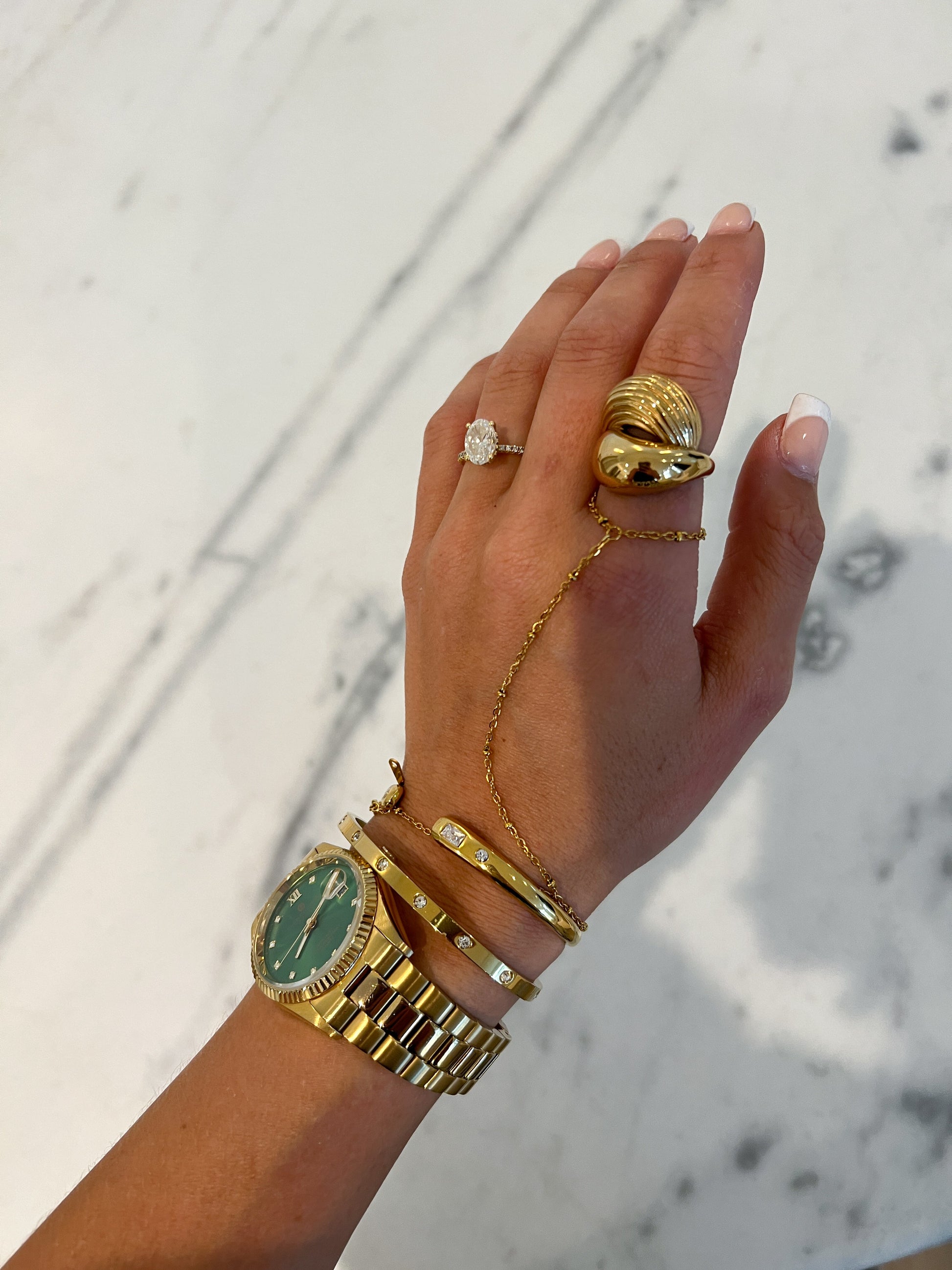GOLD HAND CHAIN - Triple Charm Boutique