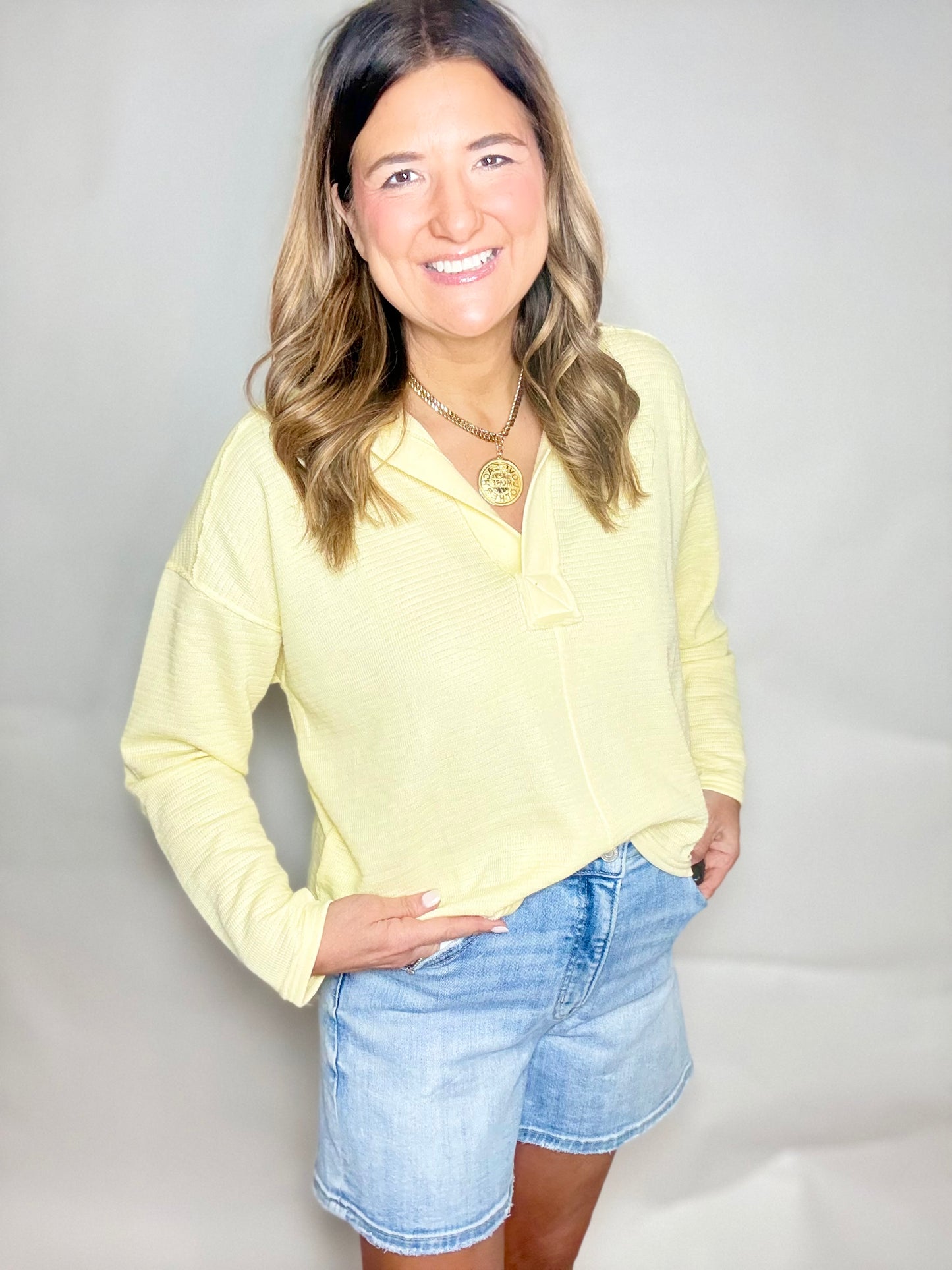 The Comfy Yellow Shirt - Triple Charm Boutique
