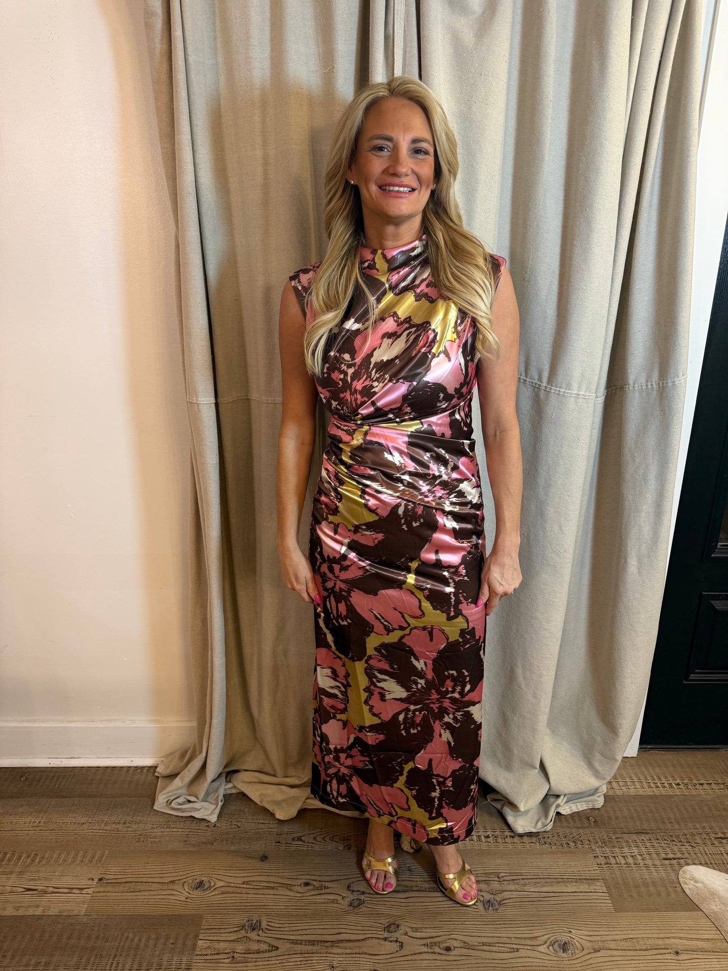 The Pink Floral Fancy Dress