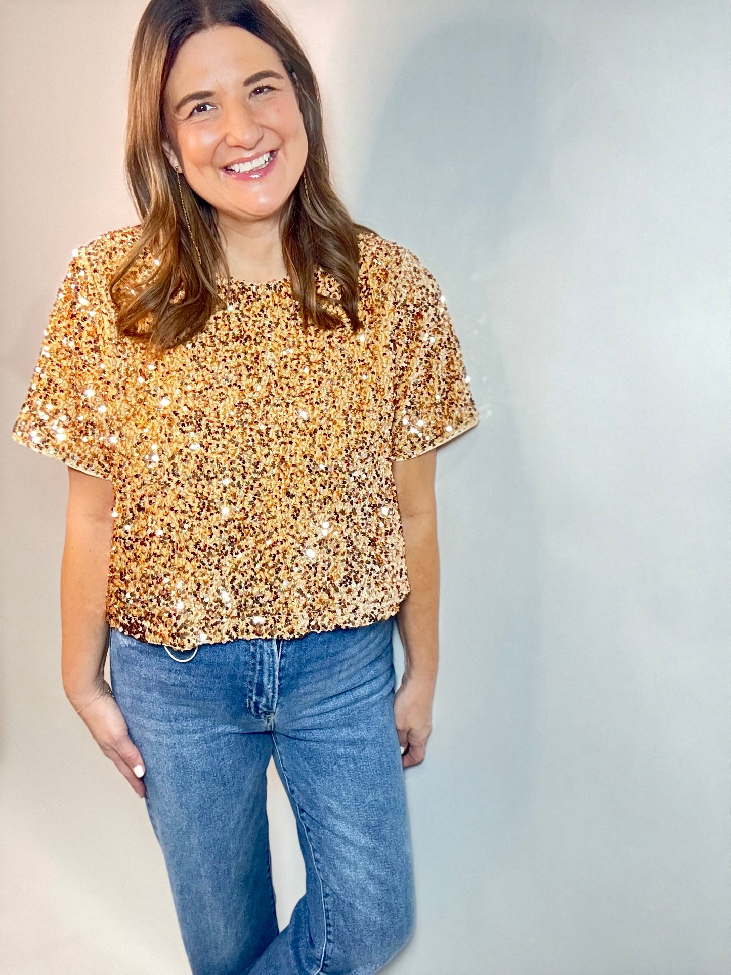 The Gold Sparkle Top