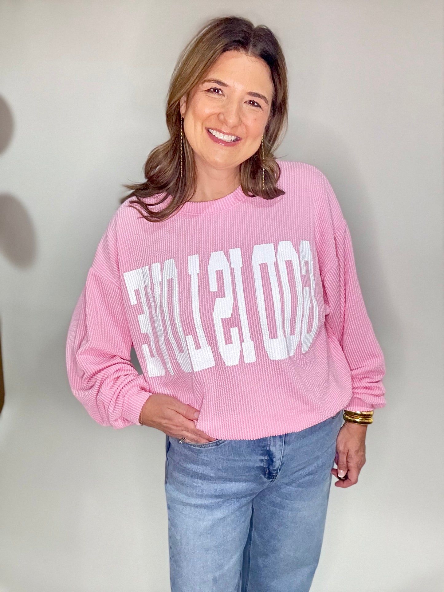 The God is Love Pink Sweatshirt