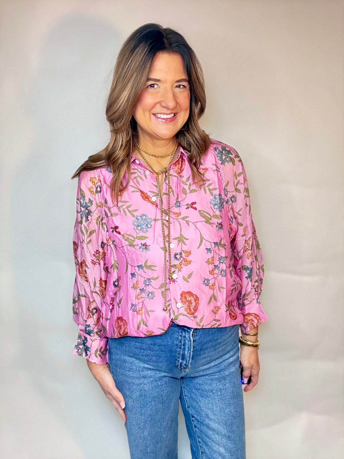 The Pink Garden Floral Top