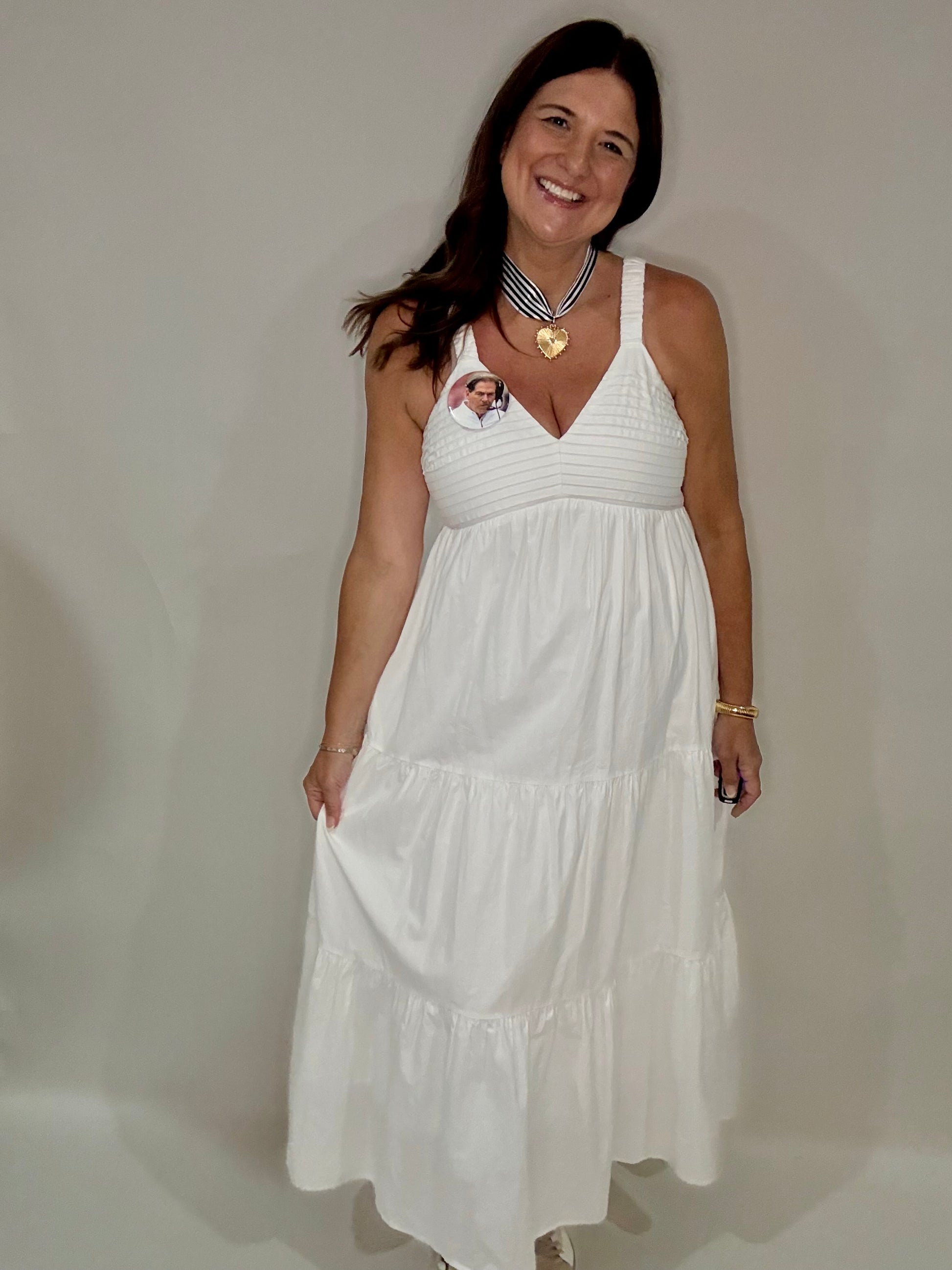 Lilly White Maxi Dress - Triple Charm Boutique