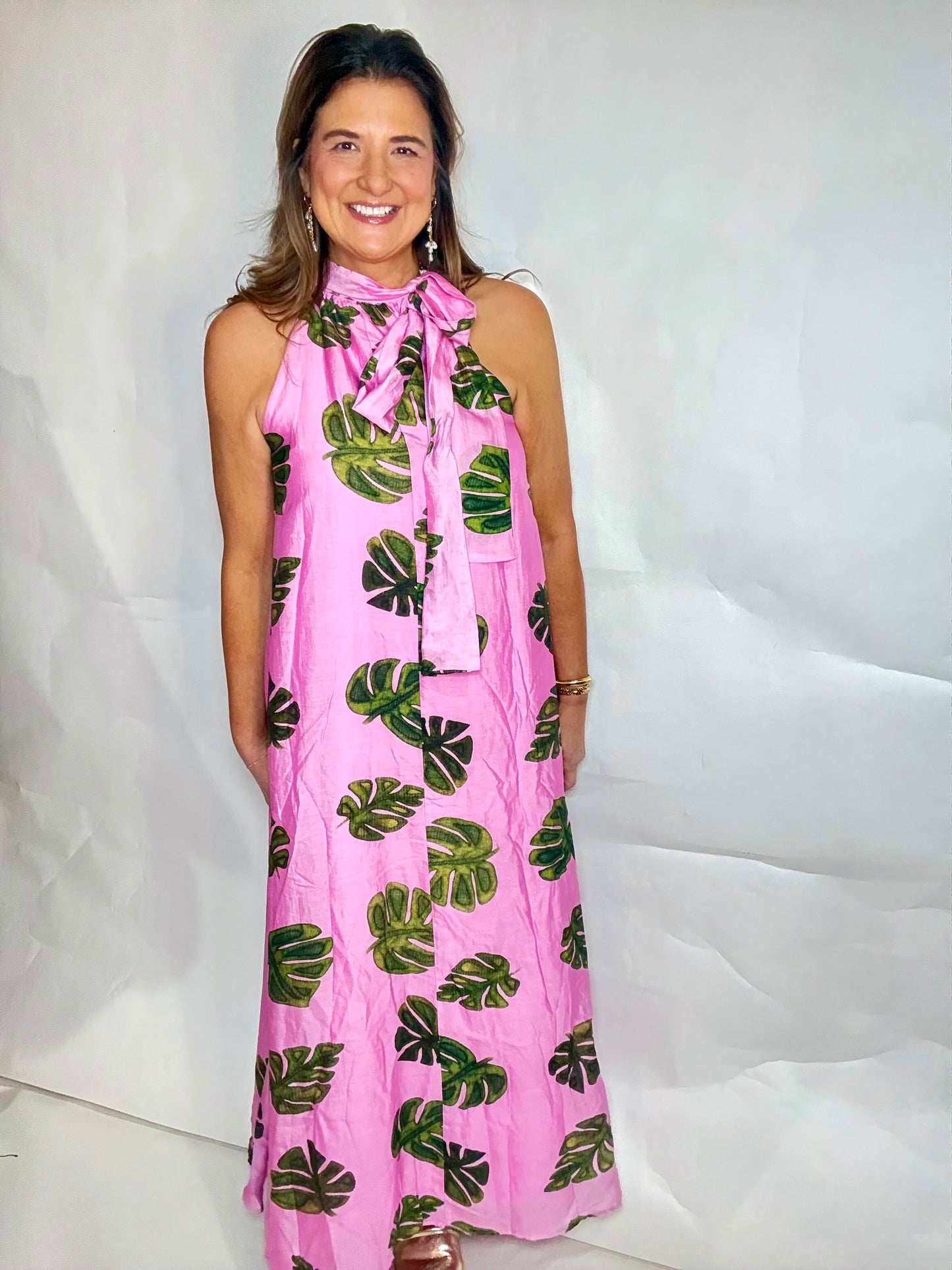 Palm Breeze Dress - Triple Charm Boutique