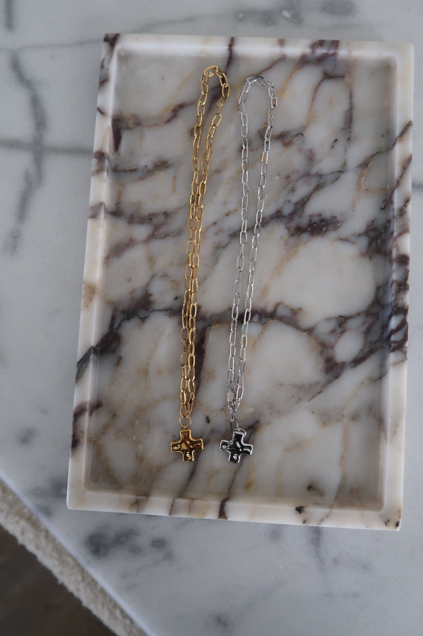 PAPERCLIP CROSS NECKLACE ￼ - Triple Charm Boutique