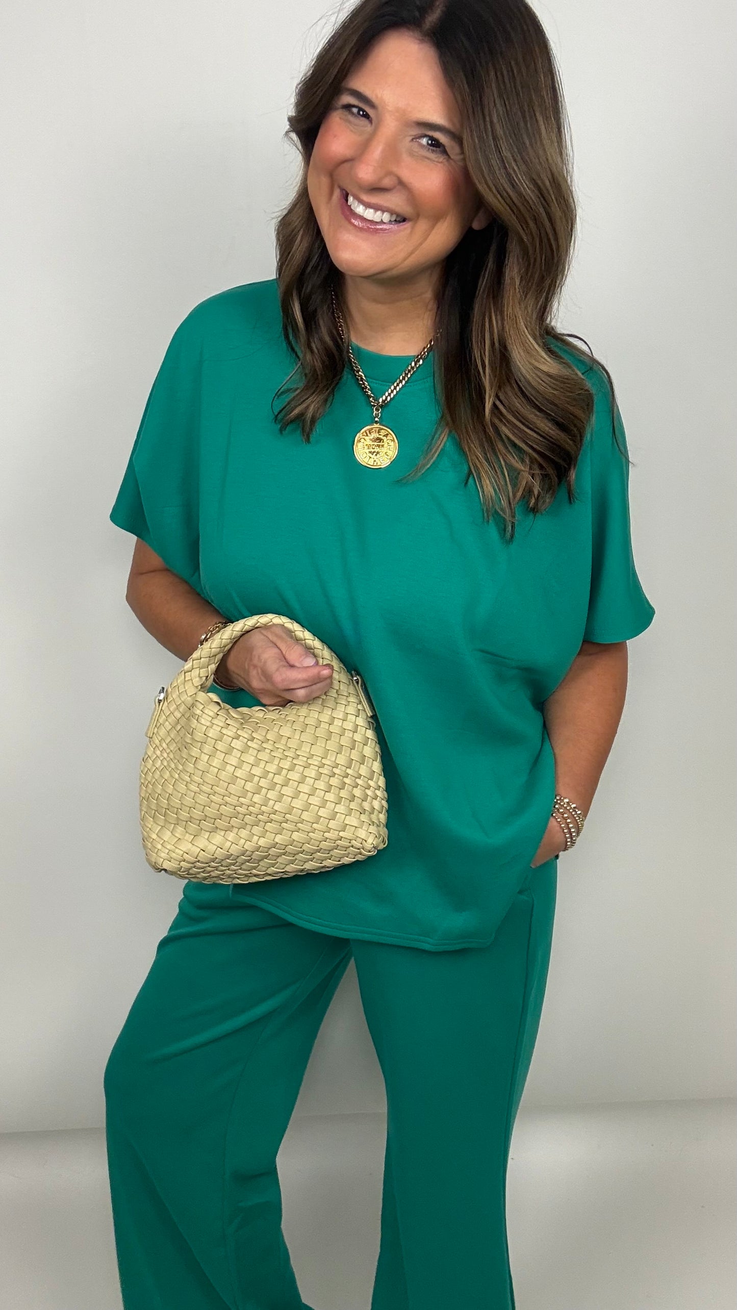 The Green Scuba Pants Set