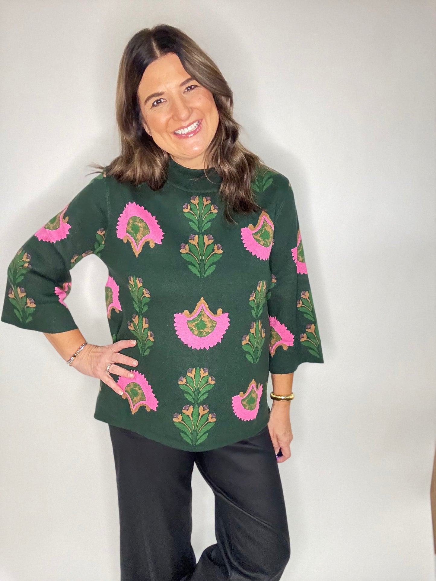 The Bold Blooms Sweater
