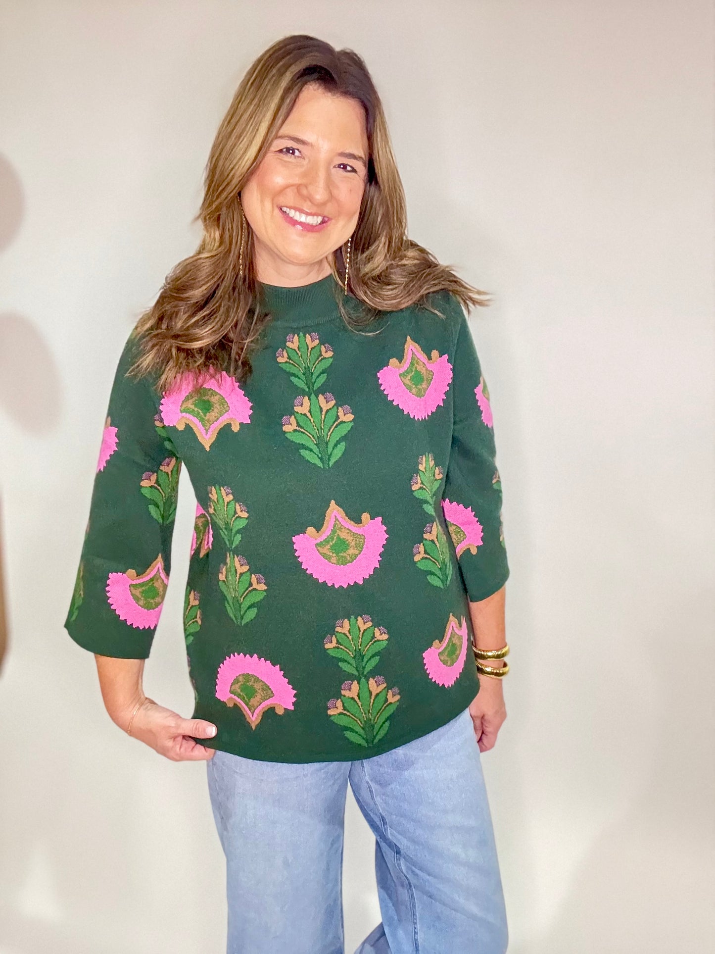 The Bold Blooms Sweater