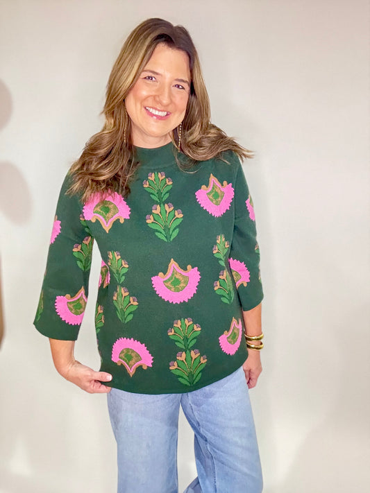 The Bold Blooms Sweater