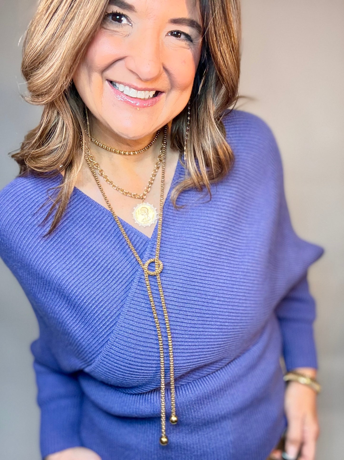 The Purple Fitted Sweater