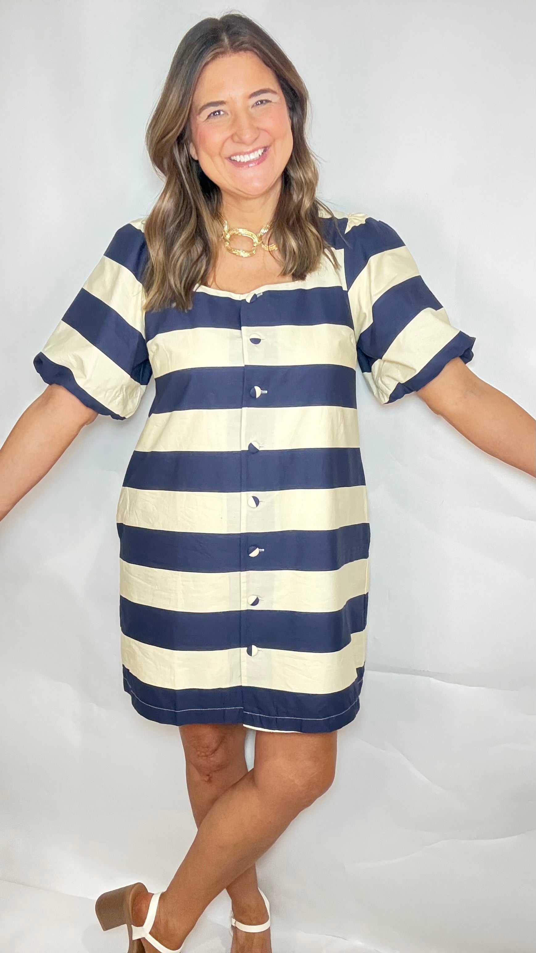 The Sailboat  Mini Dress - Triple Charm Boutique