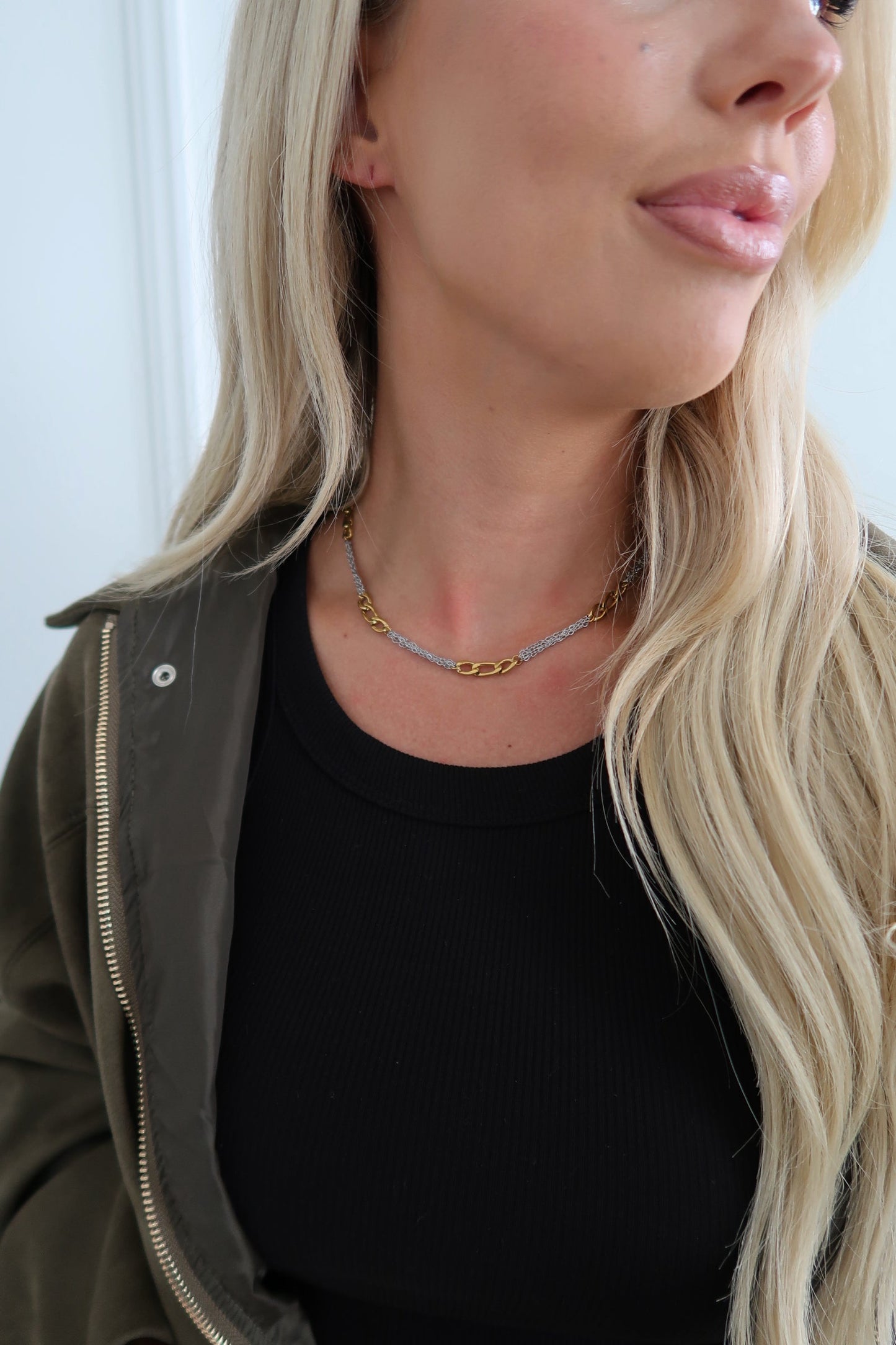 TWO TONED GRACE NECKLACE - Triple Charm Boutique